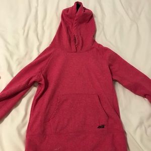 pink hoodie